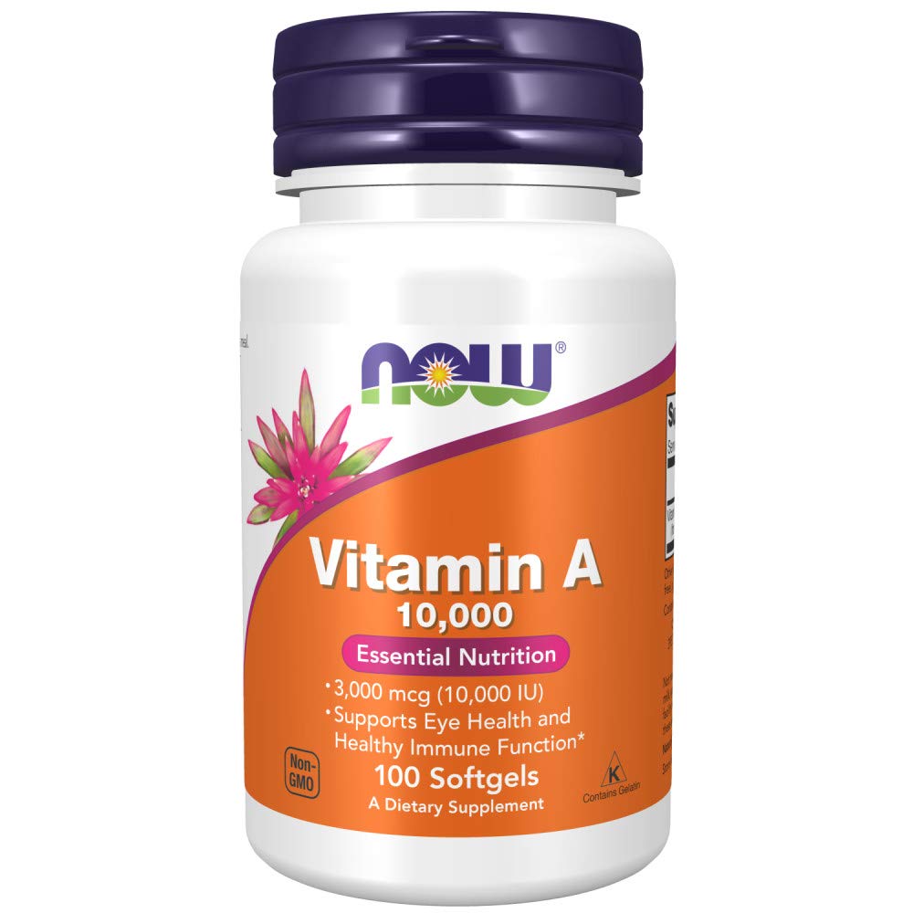 Now Foods Vitamin A 10,000 IU 100 Sgels