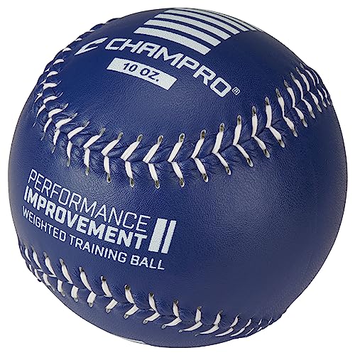 Champro Weighted Training Softballs - Leather Cover (10 oz.) (CSB7CS)