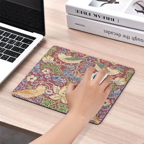 Keebik Gaming Mouse Pad, William Morris Mouse Pad7.1 x8.7 Inch Computer Mouse Mat Keyboard Full Desk Mousepad for Gaming, Office, Home