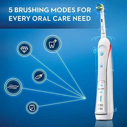 Oral-B Pro 5000 Smartseries Power Rechargeable Electric Toothbrush with Bluetooth Connectivity, White Edition