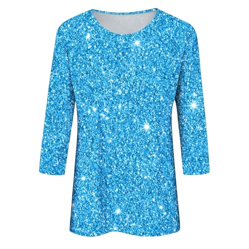 Amazon Haul Items Under 20,Best Valentine Gifts for Ladys,Sequin Tops for Women 3/4 Sleeve,Womens Petite Sweaters Clearance,Womens Sequined Tops,Best Papa Gifts,Shirts Women,Pallet Liquidation+Sale