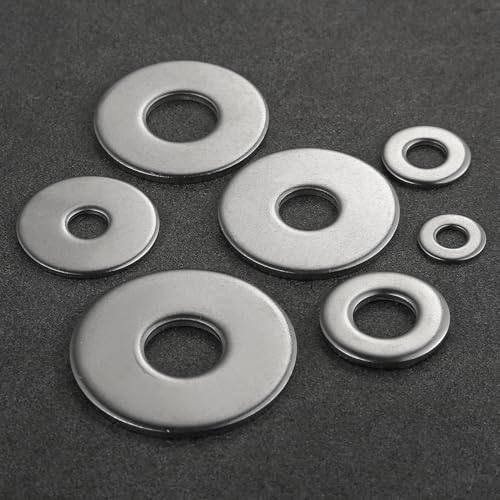 Wensilon (30Pcs) 1/2" x1-1/2 Stainless Steel 304 Metal Flat washers for Screws and Bolts, Suitable for Factory Maintenance, Kitchen, Store and Outdoor Construction