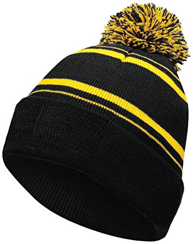 Holloway Sportswear Homecoming Beanie OS Black/Light Gold