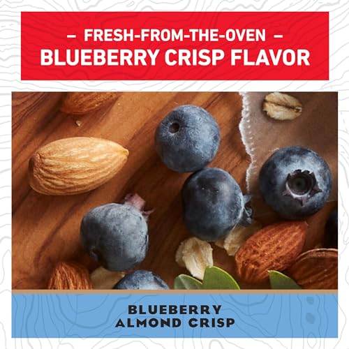 CLIF BAR - Blueberry Almond Crisp - Made with Organic Oats - 11g Protein - Non-GMO - Plant Based - Energy Bars - 2.4 oz. (6 Pack)