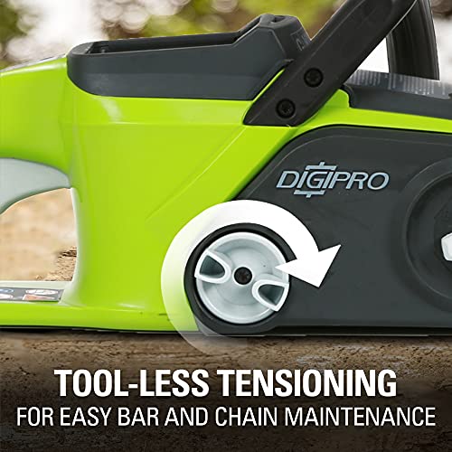 Greenworks 40V 16" Brushless Cordless Chainsaw, 4.0Ah Battery and Charger Included