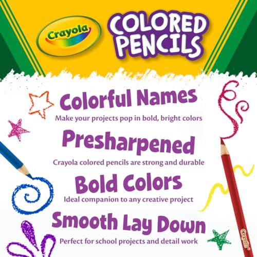 Crayola Mini Colored Pencils (Colors may vary), Coloring Supplies for Kids, 64 Count, Gift