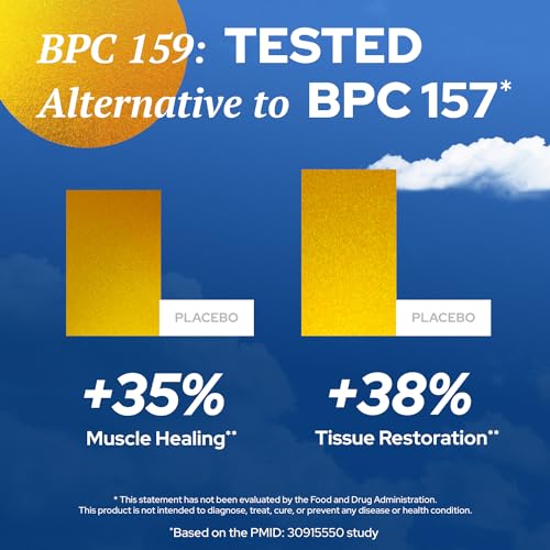 Ressurected Health BPC 157 Alternative - High Potency BPC-159 for Muscle & Workout Recovery - Research Proven Quality - 60 Capsules, 1000 mcg