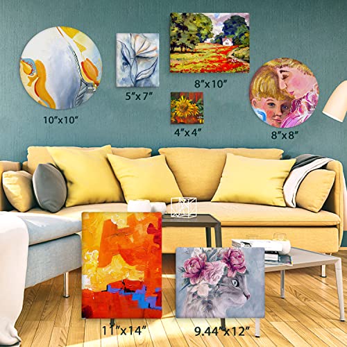 ESRICH Stretched Canvas for Painting 24x36 Inch, 3Pack Large Canvas for Painting, Primed Acid-Free Cotton Blank Canvases, Art Paint Canvases for Oil Paint,Watercolor,Acrylic Paint,Gouache and Tempera.