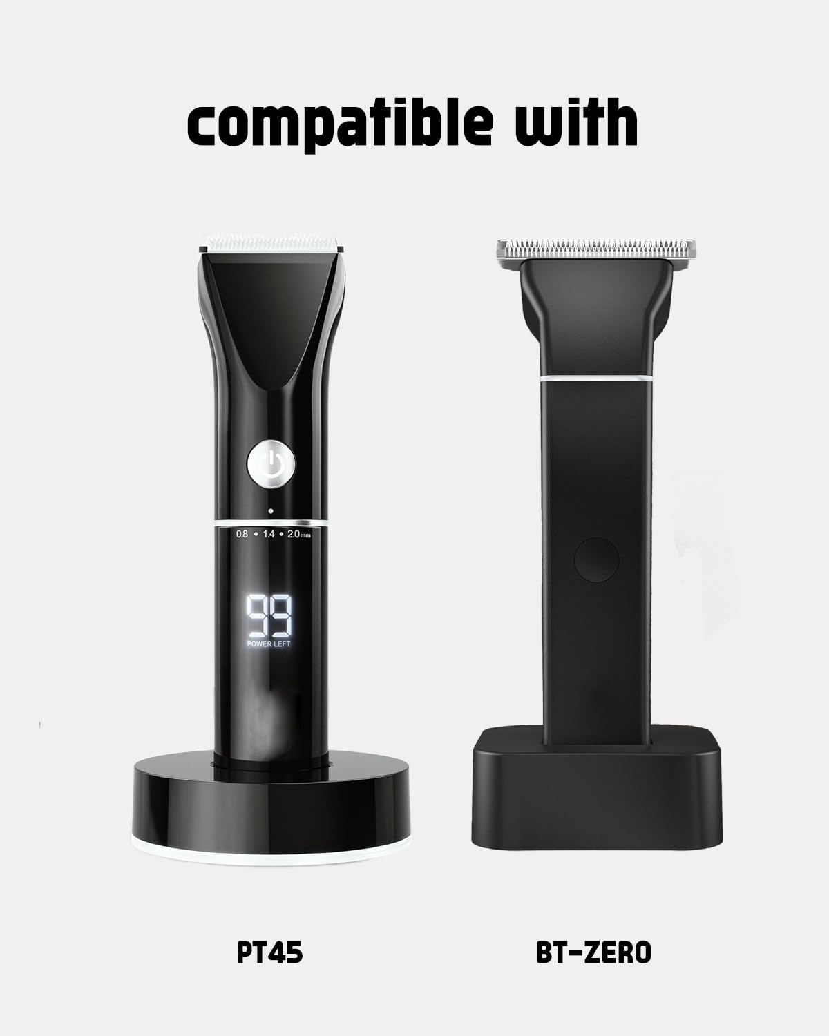 Beard Club Trimmer Charger for Beard Club PT45 Charger and BT-ZERO Body Trimmer, 1 Cleaning Brush, 3.3ft Power Cord