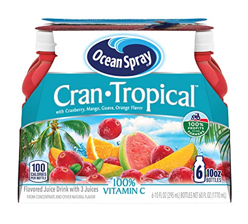 Ocean Spray® Cran-Tropical™ Cranberry Tropical Juice Drinks, 10 Fl Oz Bottles, 6 Count (Pack of 1)