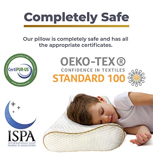 Royal Therapy 1-Pack Memory Foam Pillow, Cervical, Queen Contour Pillow, Orthopedic Pillow for Neck Support, Neck Pain, Side Sleepers, CertiPUR-US