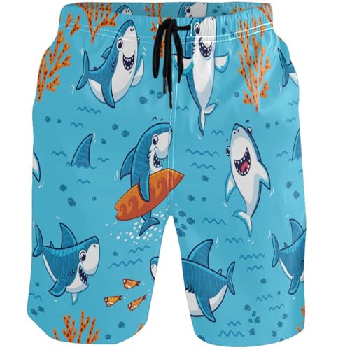 visesunny American Flag Cool Gun Men Beach Shorts Hot Summer Swim Trunks Sports Running Bathing Suits with Mesh Lining