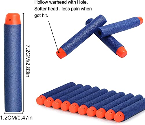 Blaster Darts, 300 Pack Refill Bullets for Nerf N-Strike Elite, Toys Foam Blasters for Boys Party Favors