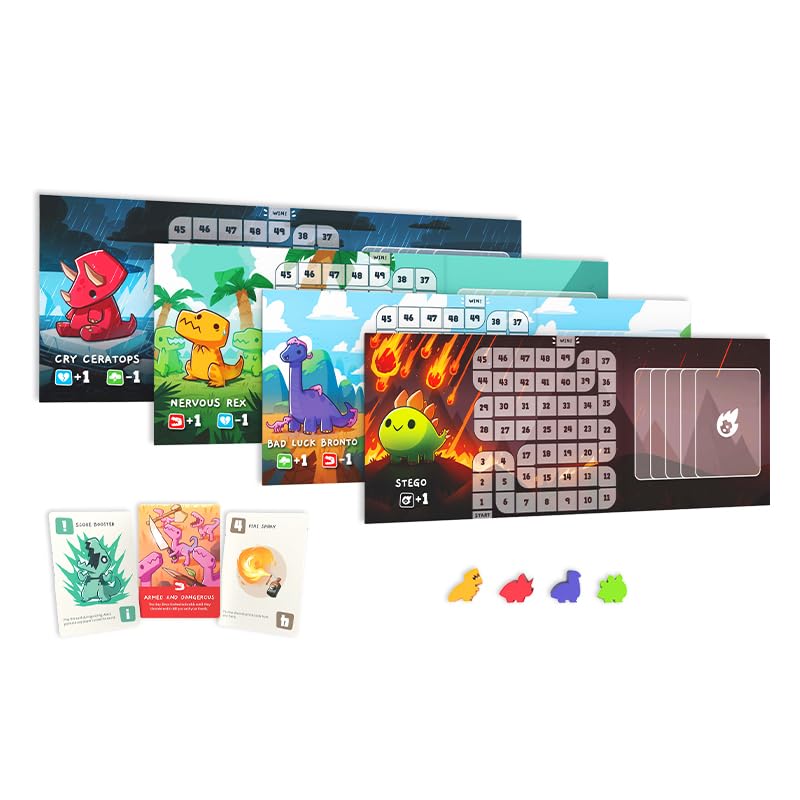 Unstable Games - Happy Little Dinosaurs: 5-6 Player Expansion Pack - Cute card game for kids, teens, & adults - Dodge life’s disasters! - 5-6 players ages 8+ - Great for game night