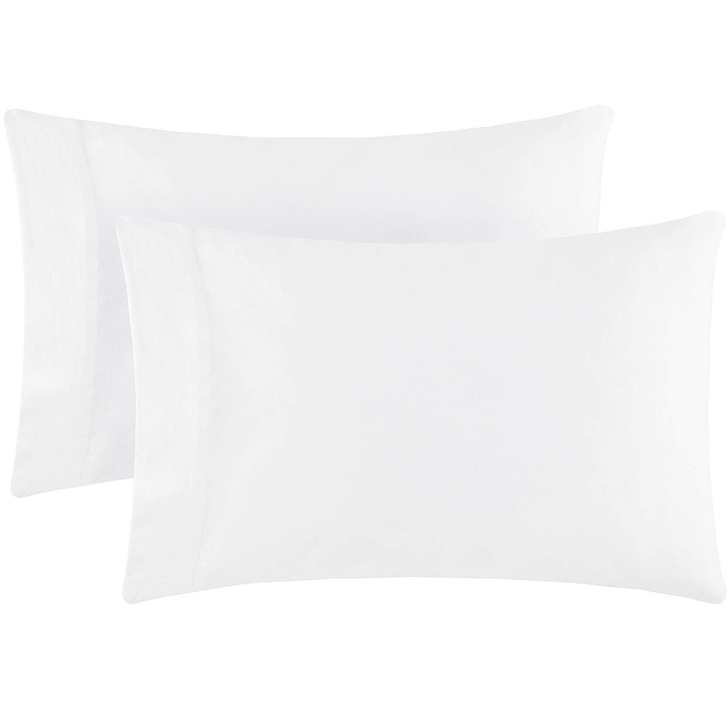 Mellanni Jersey Sheets Set - 4 Piece 100% Jersey Knit Cotton - Soft, Comfortable, All-Season Bedding - Deep Pocket T-Shirt Sheet Set (Queen, White)