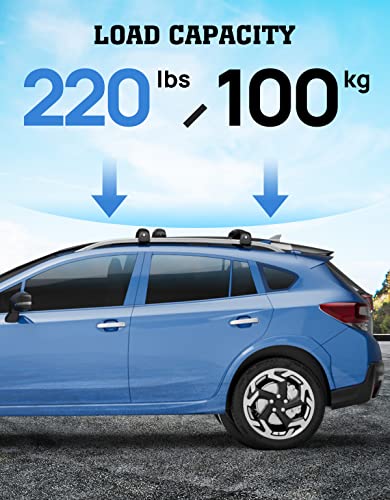 HmmtyRack Lockable Car Roof Rack Cross Bars Compatible with Subaru Forester 2014-2025, Aluminum Cross Bar for Rooftop Cargo Carrier Luggage Kayak Canoe Bike Snowboard