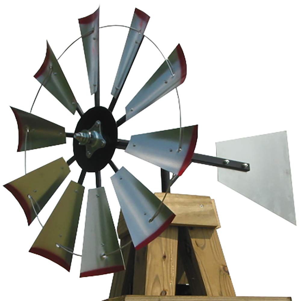 Scott Windmills 30-inch Windmill Head w/Plain Tail & Instructions to Build an 8-Foot Tall Windmill