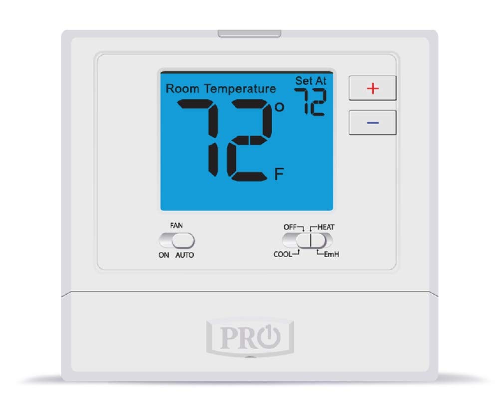 PRO1 IAQ Pro1 T721 Non-Programmable 2H/1C Heat Pump Thermostat , Blue