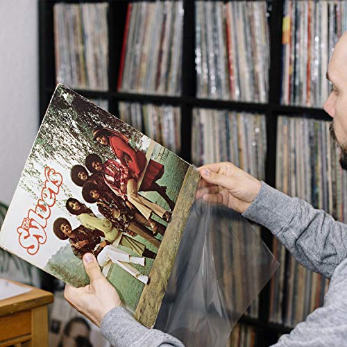 Vinyl Fever Record Sleeves [25 Pack] - Crystal Clear Outer Album Covers - Durable 3 Mil Thick Polypropylene Vinyl Sleeves for 12 Inch Lps and Archival Album Storage | 12.75"x12.75" Perfect Fit Sleeves
