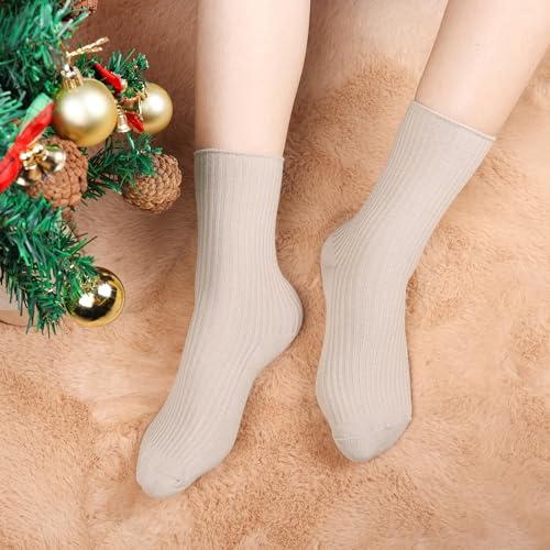 Jeasona Cute Slouchy Crew Socks for Women Gifts for Women Mom Teenage Girls