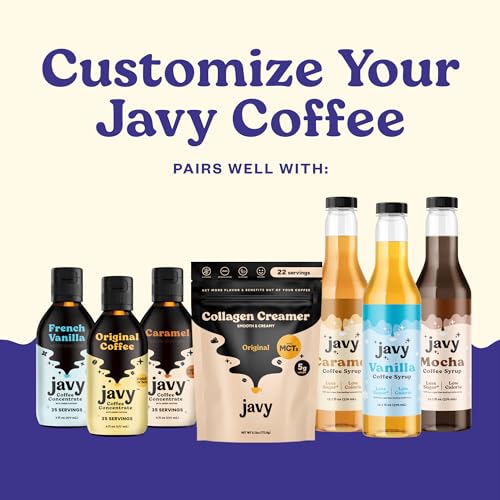 Javy Caramel Protein Coffee - Premium Whey Protein & Instant Iced Coffee - 100% Arabica Coffee - Zero Artificial Flavors & Sweeteners, 20 Servings