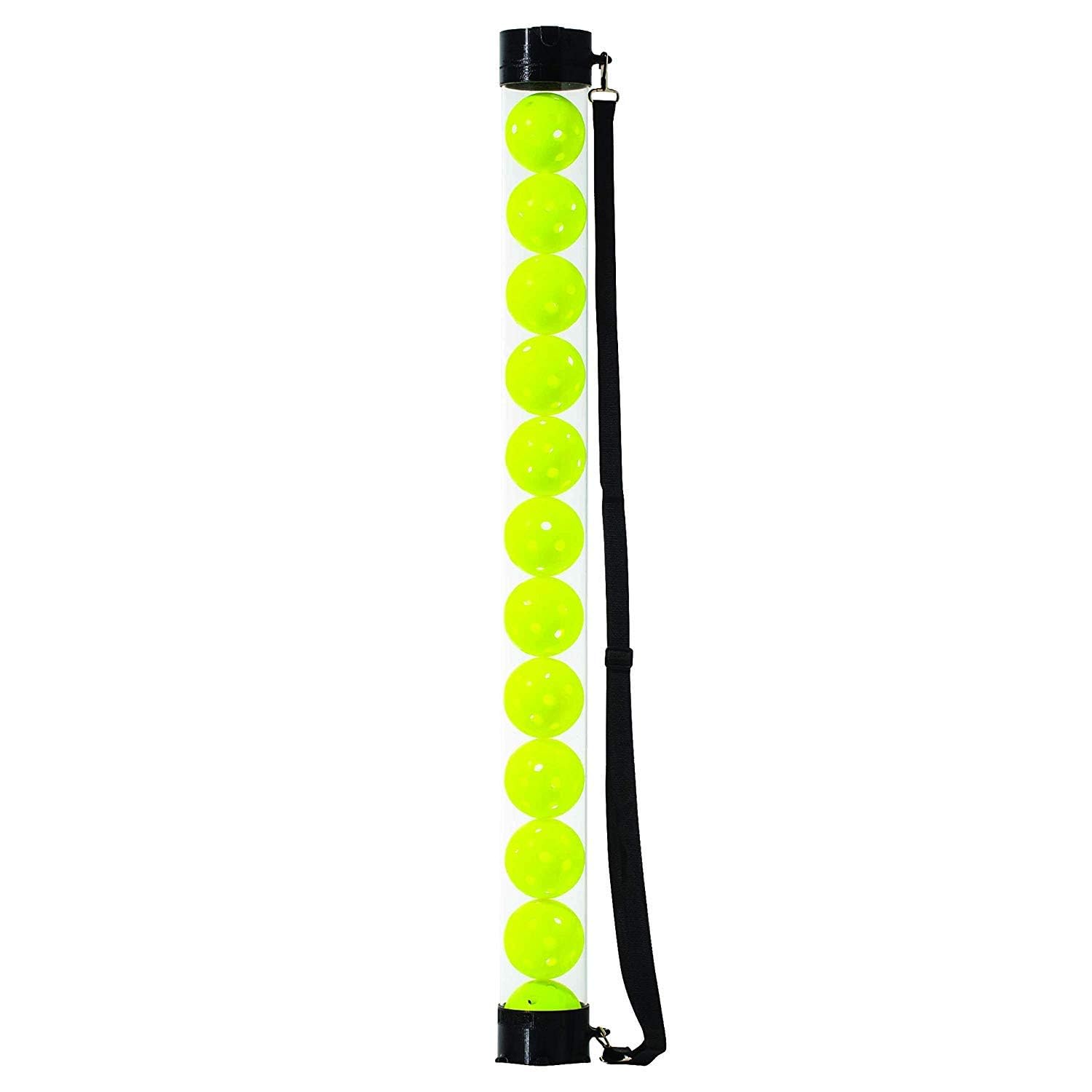 Franklin Sports Pickleball Retriever Tube + Ball Holder - 12 Ball Pickleball Ball Hopper + Picker Upper - Pickleball Accessories + Gear