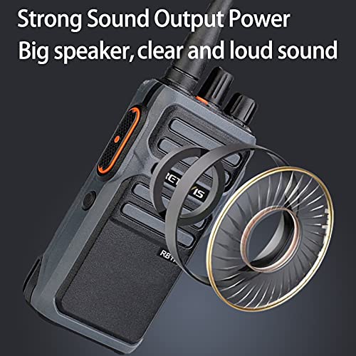 Retevis RB17 Walkie Talkies Long Range,Heavy Duty 2 Way Radios with 4400mAh Large Capacity Battery,Handheld VOX Emergency Alarm,Portable Two Way Radio for Adults Skiing Hunting Hiking(4 Pack)