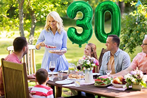 40 Inch Huge Dark Green Numbers 0 Balloons Decorations Birthday Party Supplies Helium Foil Mylar Big Digital 0-9 Summer 2023 Graduation Anniversary Celebrations(Emerald Green 0 balloon)