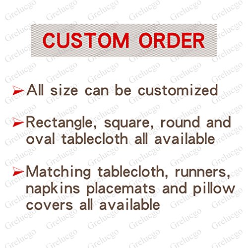 Grelucgo Handmade Double Hemstitch Natural Tablecloth, Square 72 Inch