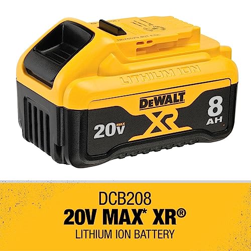 DEWALT 20V MAX* XR Battery, 8.0-Ah (DCB208)