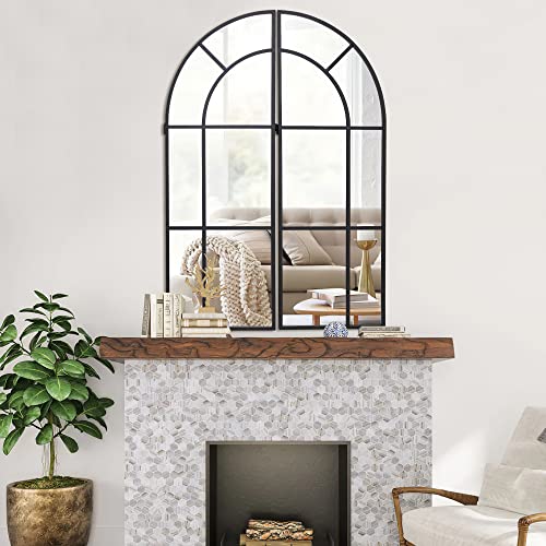 NeuType Arched Full Length Mirror, 71”x32”, Large Full Body Mirror with Aluminium Metal Frame, Shatter Protection, Wall-Mounted Mirrors for Living Room or Dressing Room- Gold（Arched）