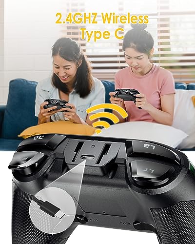 EasySMX PS3 Gaming Controller, Wireless 2.4G Gamepads with Vibration Fire Button Range up to 10m Support PC (Windows XP/7/8/10), Steam, PS3, Android, TV Box Portable Gaming Joystick