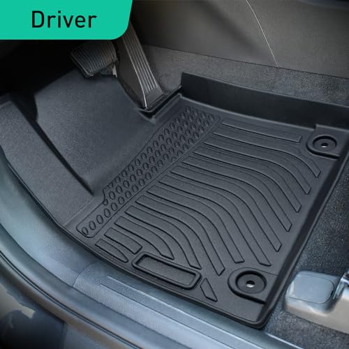 DiffCar® Floor Mats for Hyundai Santa Fe 2023 2022 2021 (Gasoline Models ONLY), Cargo Trunk Liner All-Weather TPE Floor Protectors, for Santa Fe 2021-2023 Interior Accessories (Floor Mats+Cargo Mat)