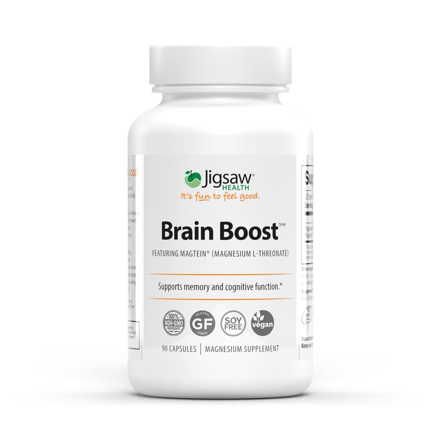 Jigsaw Health Brain Boost | Magnesium L-Threonate | 90 Capsules