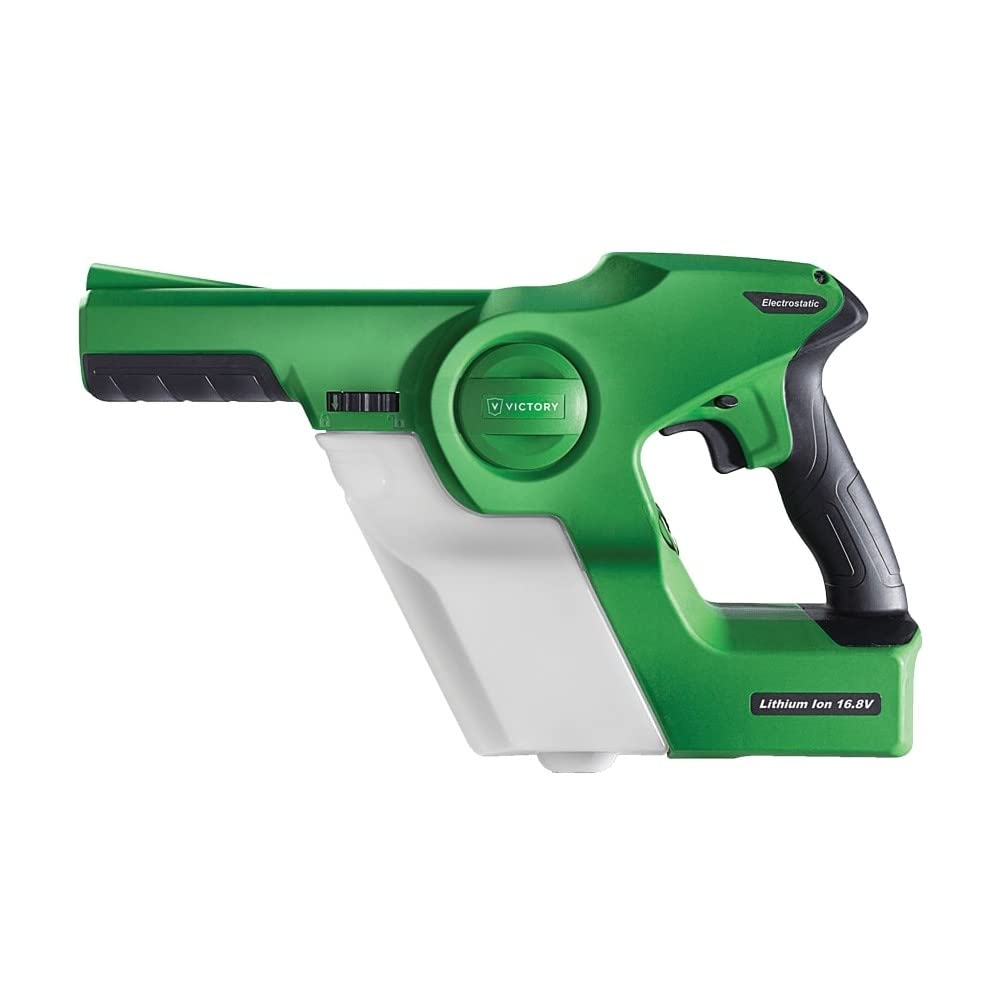 Victory Innovations Cordless Electrostatic Handheld Sprayer for Disinfectants and Sanitizers, 360° Coverage, 3-in-1 Nozzle, Easy Fill Tank Covers 2,800 Sq Ft, Green, 33.8 Fl Oz (Pack of 1), (VP200ESK)