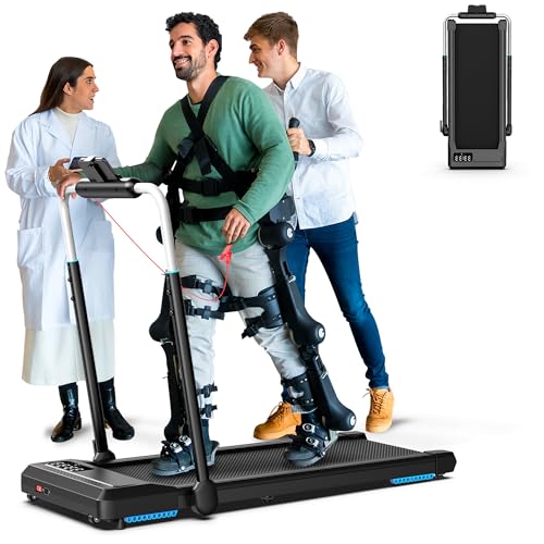 Walking Pad Treadmill, Under Desk Treadmill with Incline for Home/Office, 2 in 1 Folding Treadmill with APP/Remote Control and LED Display, 0.6-7.6 MPH 330 lbs Capacity