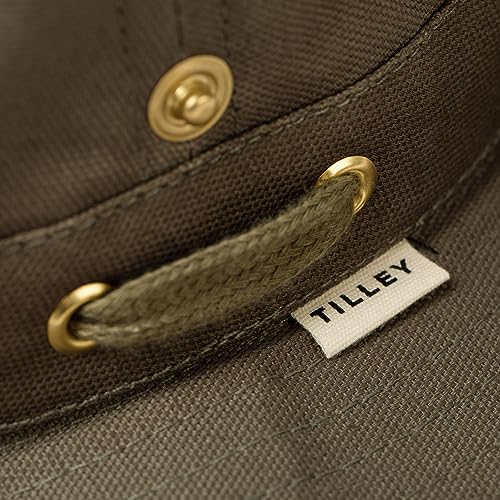 Tilley mens Hemp Bucket Hat, Mocha, 7.25 US