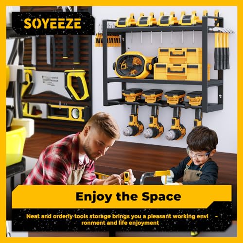 SOYEEZE power tool organizer wall mount，power tool holder