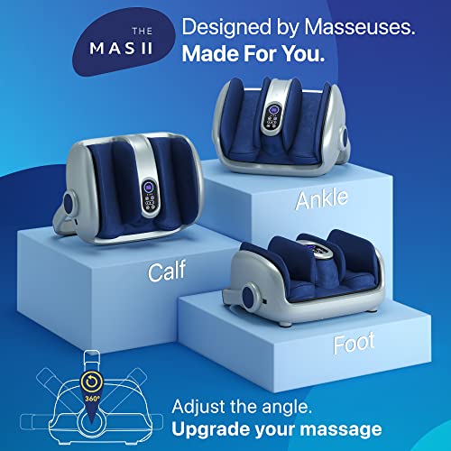 MIKO Shiatsu Foot Massager for Circulation & Pain Relief - Deep Tissue Kneading, Heat Therapy for Plantar Fasciitis, Neuropathy, Diabetics - FSA/HSA Eligible - Fits Up to Size 15