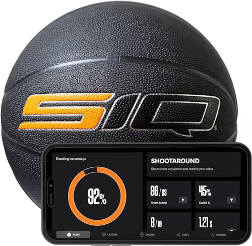 SiQ Smart Basketball, App, and Sensor | Shoot Better Now – Proven Results. Kids to Pro | Next-Gen AI Shot Analyzer, Realtime Shooting Coaching, Pro Leather Ball