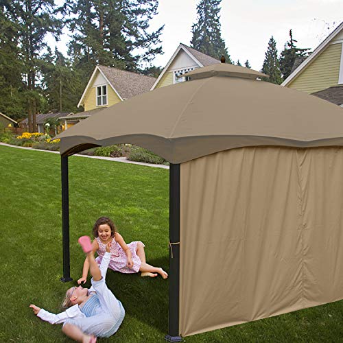 ABCCANOPY Gazebo Replacement Curtain 10'x12' - Universal Privacy Side Wall for Outdoor Gazebo, 1 Panel Only (Beige)