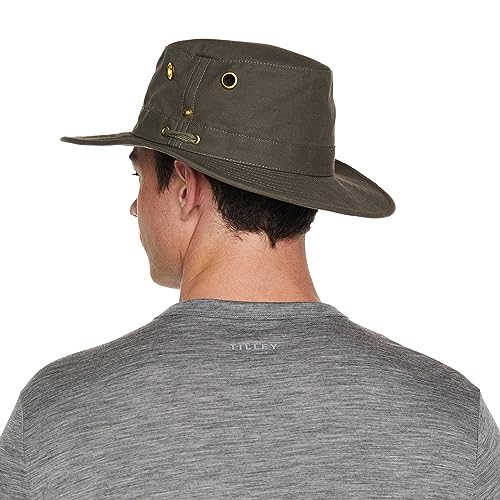 Tilley mens Hemp Bucket Hat, Mocha, 7.25 US