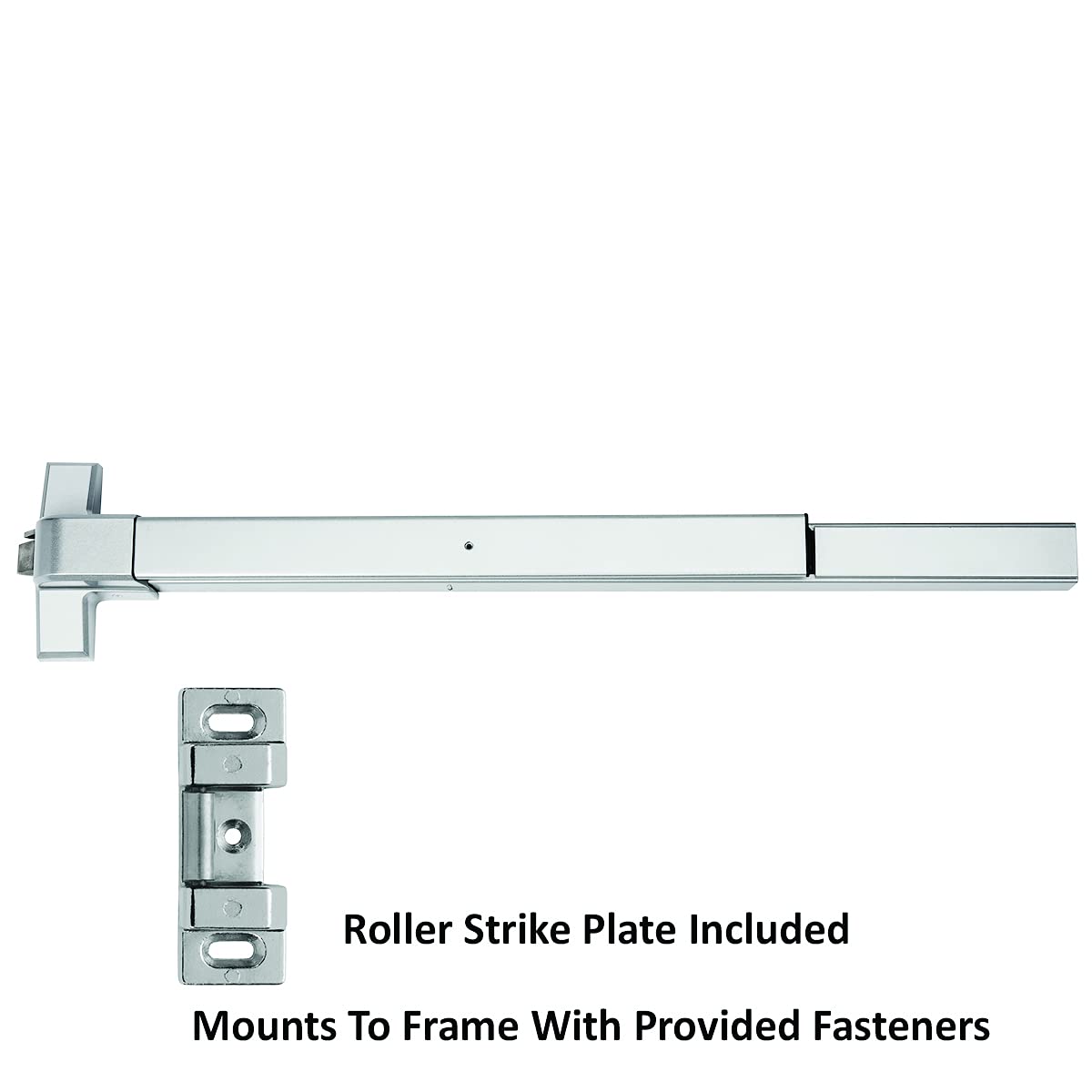 Dynasty Hardware Push Bar Panic Exit Device for Emergency Exit Doors Aluminum