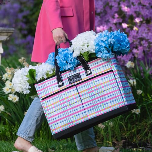SCOUT BJ Bag - Large, Utility Tote Bag for Women, Nurses, Teachers and Moms with Zipper & 4 Exterior Pockets for Organizing.