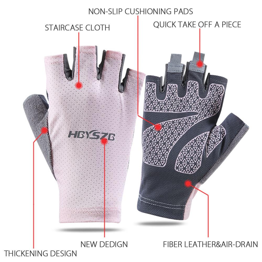 Outdoor Non-slip Half-finger Sports Gloves for Hiking Biker Driving