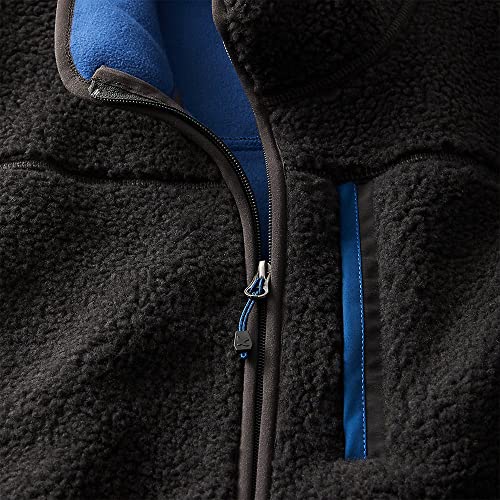 Eddie Bauer Men's Chilali Faux Shearling Fleece Vest, Carbon, Small