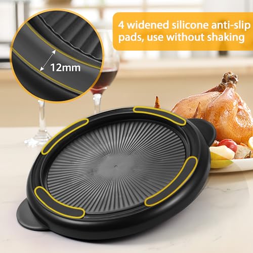 Eoaod Pro Chicken Shredder 10.8 inch, Large Chicken Breast Shredder Tool Twist, Visible Meat Shredder Machine with Widened Anti Slip Mat Fix, Suitable for Pork, Beef, Dishwasher (Black)