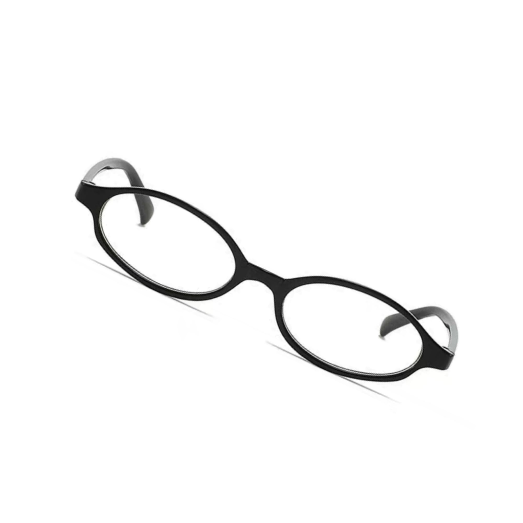 BOBUXLIIN Oval Fake Glasses Fashion Non Prescription Clear Glasses for Women Y2k Frame Trendy Accessories