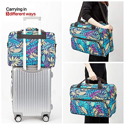 HOMEST Sewing Machine Carrying Case, Universal Tote Bag with Shoulder Strap Compatible with Most Standard Singer, Brother, Janome, Floral (Patent Design)