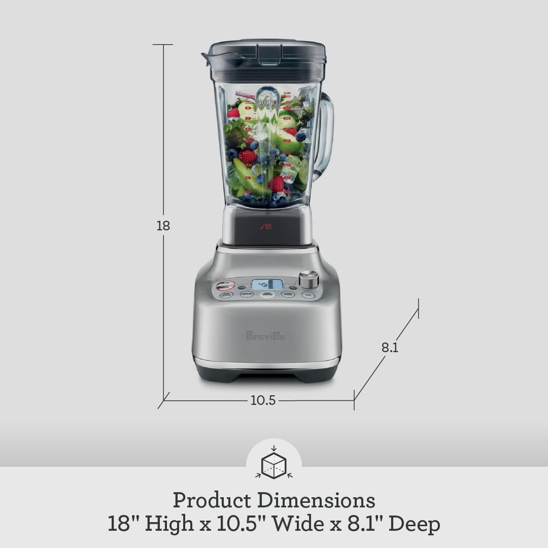 Breville the Super Q™ Blender, BBL920BSS, Brushed Stainless Steel